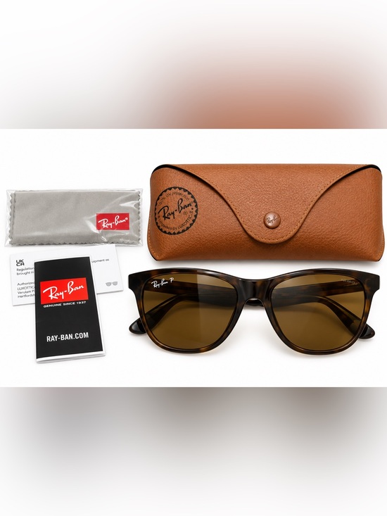 Ray-Ban Accessories - Ray-Ban RB4184 Polarized Tortoise Brown Sunglasses 54mm w/ Case